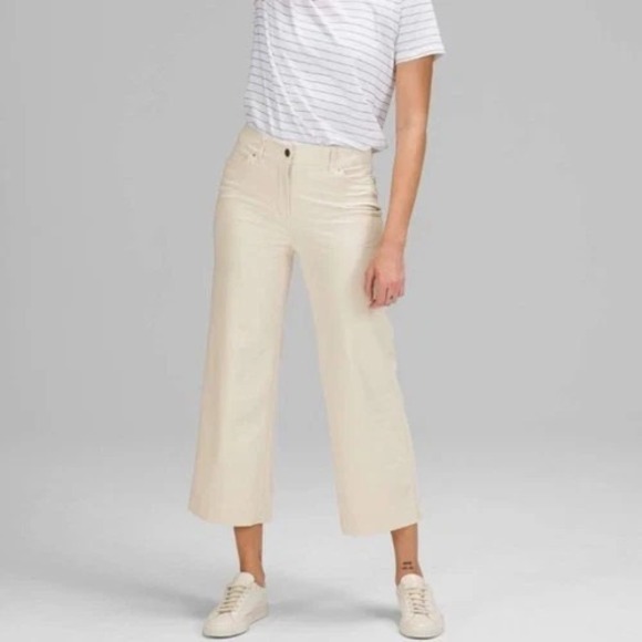 Lululemon Pants Womens 30 City Sleek 5 Pocket Wide Leg High Rise 7/8 Minimalist - Picture 2 of 7